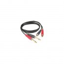 Klotz AT-CJ0100 Audiokabel 2xCinch - 2xKlinke 2p, 1m